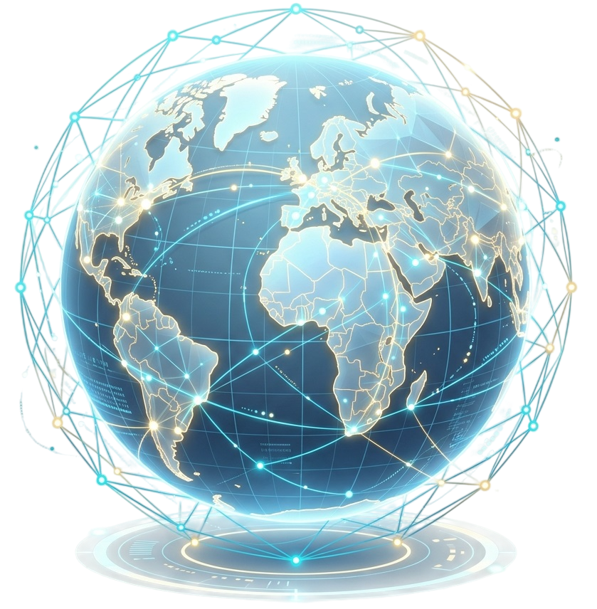 Digital Network Globe illustration